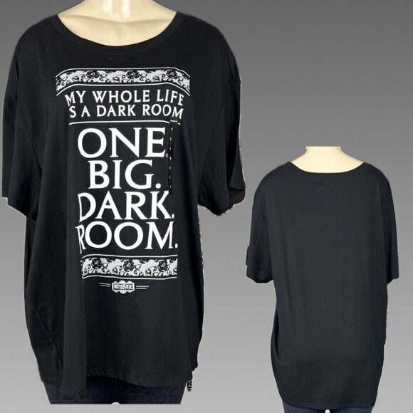 Ripple Junction Tops - Ripple Junction 1/XL Black Beetlejuice My Dark Room Graphic Short Sleeve Tee